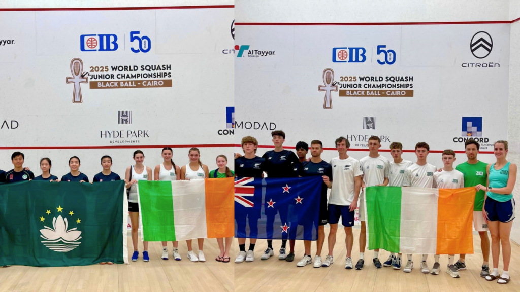 World Squash Junior Championships 2025: Ireland women defeat Macau, men beaten by New Zealand