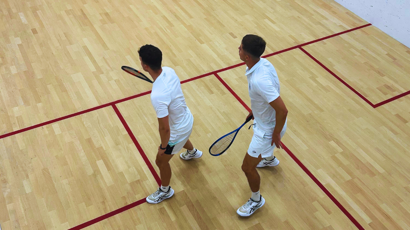 Conor Moran and Sam Buckley in Simply the Brest action on Wednesday