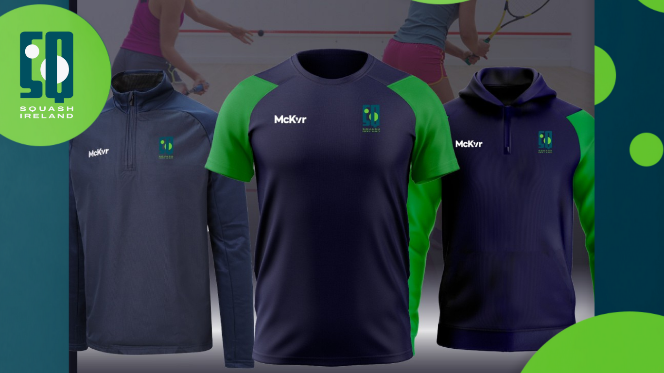 Clubs eligible for McKvr credit after Adidas kit deal agreed for Squash Ireland’s international teams