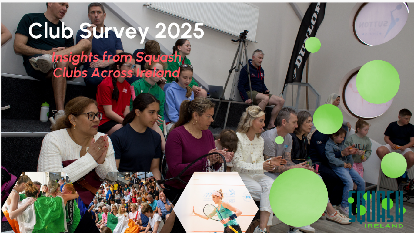 Squash Ireland reveals the findings from its latest annual club survey