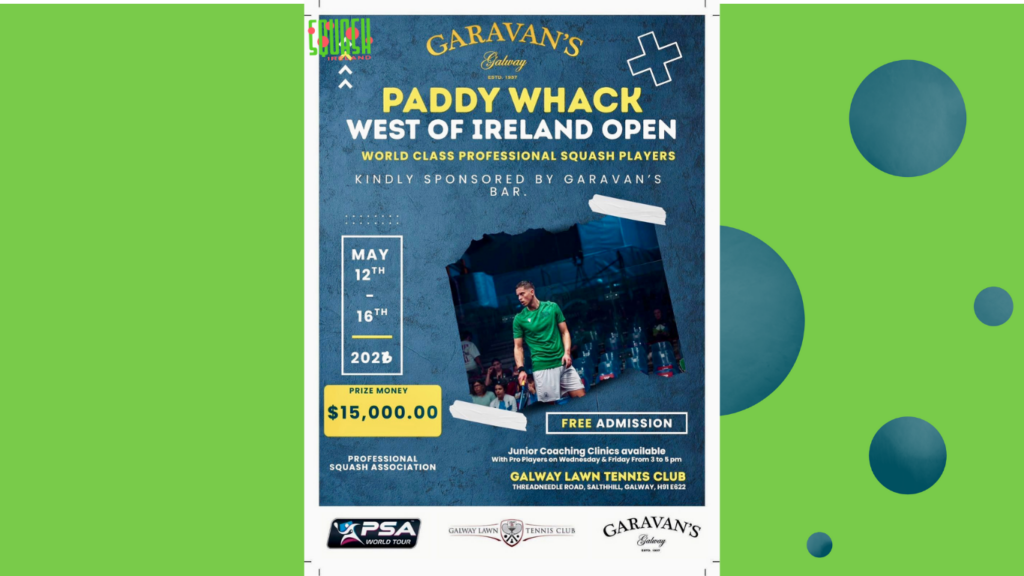 PSA West of Ireland Open: ‘Galway event holds its own merit and has rich history of winners’